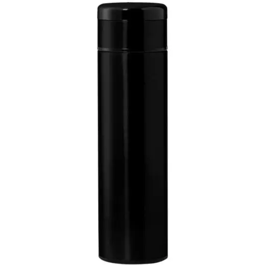 Kovel Giftology Double Walled Insulated Flask with Temperature Lid Black